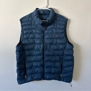Polo by Ralph Lauren Men's Navy Quilted puffer Packable Vest